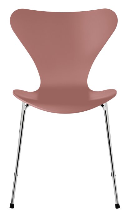 Series 7 Chair 3107, Lacquer, Wild rose, Chrome