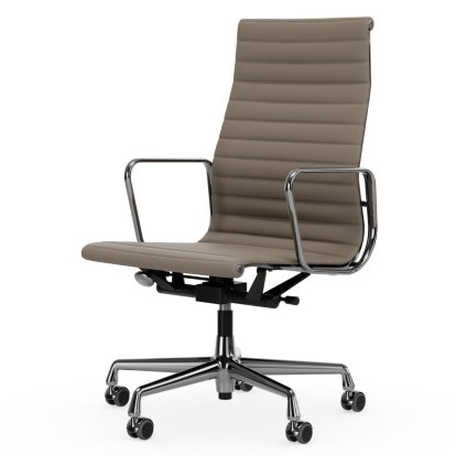 Aluminium Group EA 119, Chrome-plated, Leather (Standard), Sand