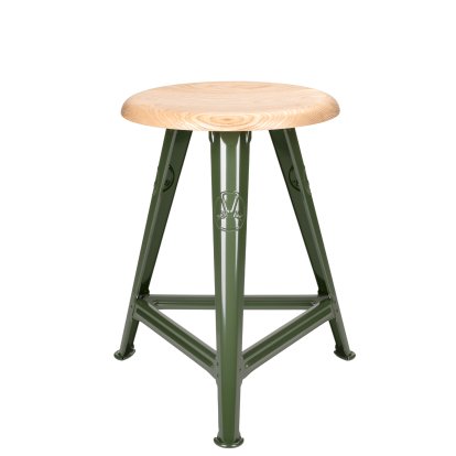 Rowac Stool – Model 1 / 50 cm, Ash, Mountain green