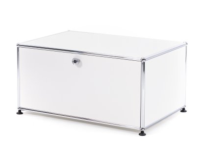 USM Haller Printer Container, 75 cm, Pure white RAL 9010, With feet