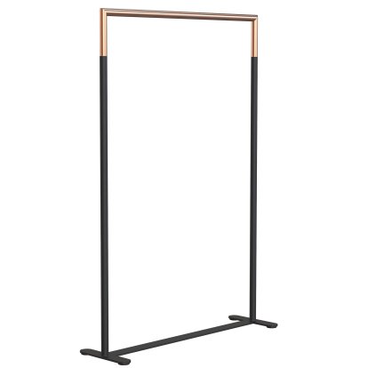 Bukto Coat Rack, Black matt / brushed copper, 100 cm