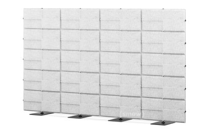 USM Privacy Panels Acoustic Wall, 3,00 m (4 elements), 1,79 m (5 elements), Light grey