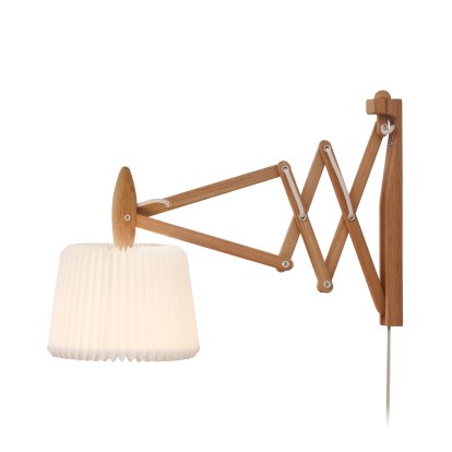 SAX Model 120 + 223 Wall Lamp, Plastic, Light oak