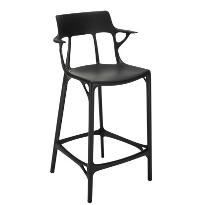 A.I. Bar Stool Recycled, 65 cm, Black