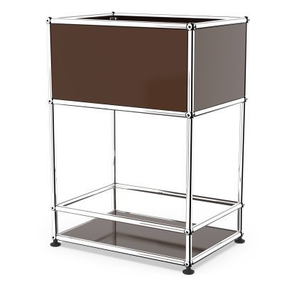 USM Haller Bar Sideboard Type 2, USM brown, Adjustable feet