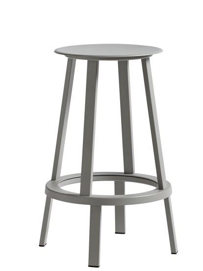 Revolver Bar Stool, Kitchen version: seat height 65 cm, Sky grey