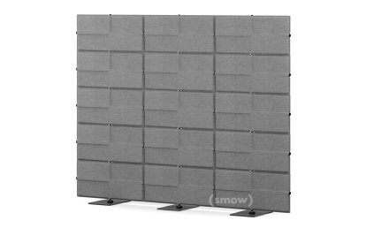 USM Privacy Panels Acoustic Wall, 2,25 m (3 elements), 1,79 m (5 elements), Anthracite