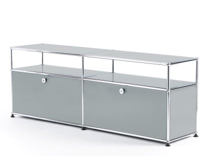 USM Haller TV-Board with Extension, USM matte silver