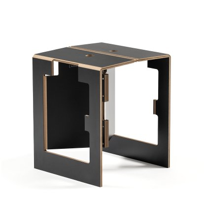 Falter Folding Stool, Black