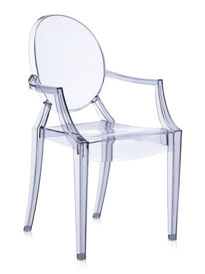 Louis Ghost Chair Promotion Set of 4, Transparent-Ice blue