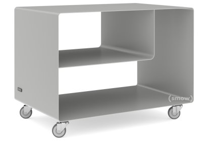 Trolley R 106, Self-coloured, Aluminium white (RAL 9006), Industrial castors