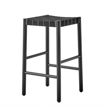 Betty TK7 / TK8 Barstoo, Kitchen version: 66 cm, Black / black linen