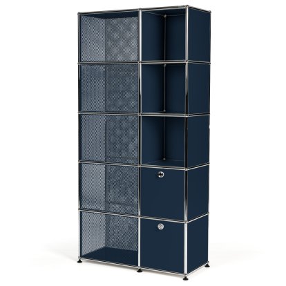 USM Haller wardrobe type 3, Steel blue RAL 5011