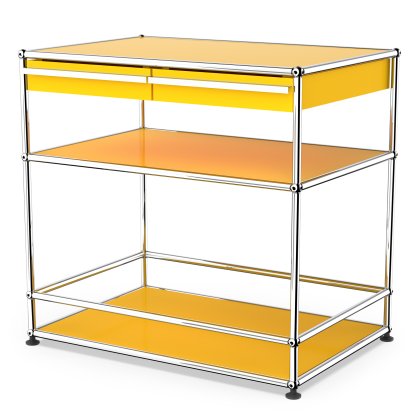 USM Haller Bar Sideboard with Drawers, Golden yellow RAL 1004