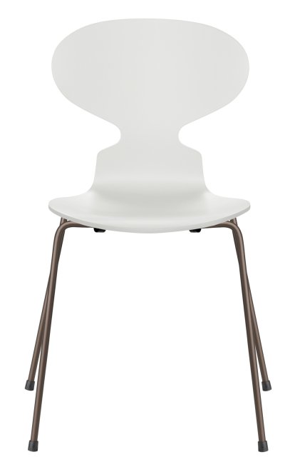 Ant Chair 3101, Lacquer, White, Brown bronze