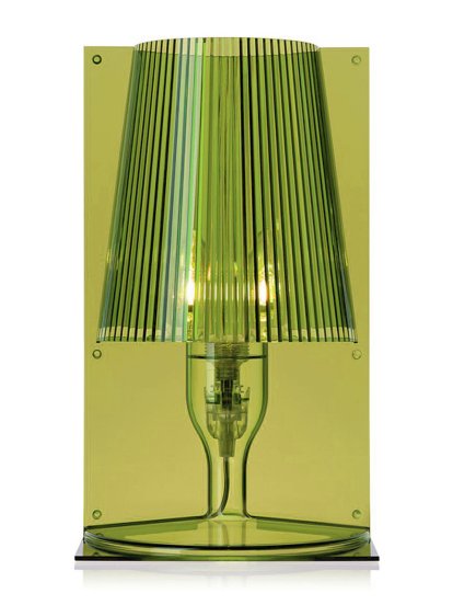 Take Table Lam, Transparent, Olive green