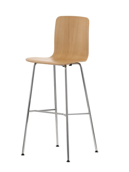 HAL Ply Bar Stool, Light Oak, Bar version: 801 mm, Without Seat Cover