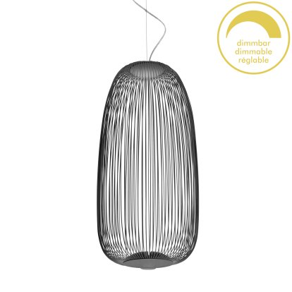Spokes Pendant Lamp, Ø32,5 cm, Graphite grey, Dimmable