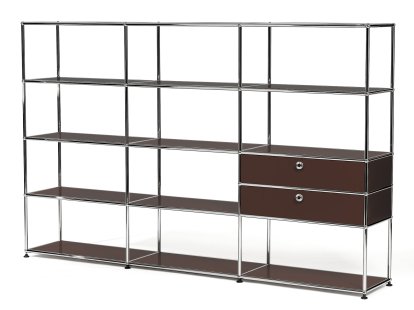 USM Haller Living Room Shelf XL Type 2, USM brown