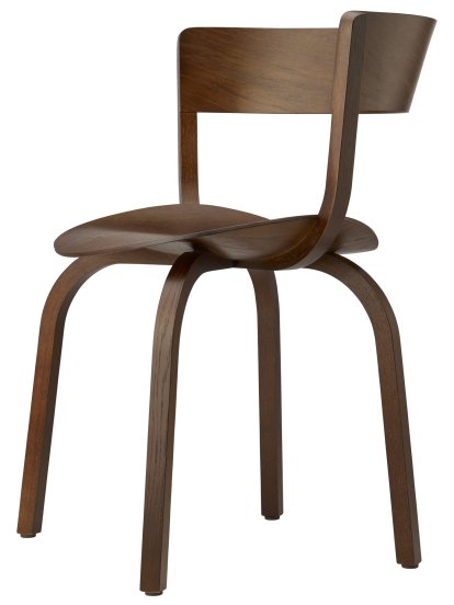 404 / 404 F, With armrests, Walnut stained oak