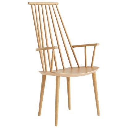 J110 Chair, Clear lacquered oak