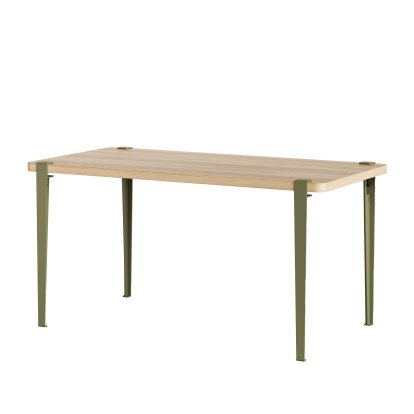 Balthazar Dining Table, Oak finish, Khaki green
