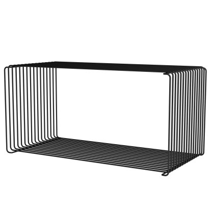 Panton Wire Extended Shelf, 35 cm, Black