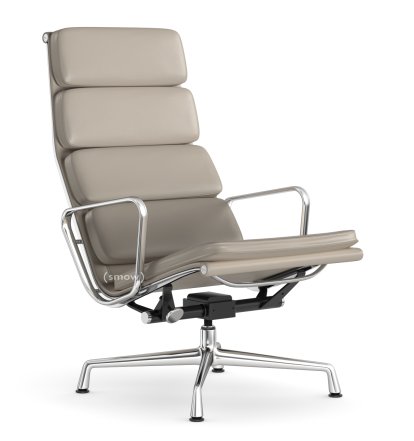 Soft Pad Group EA 222, Base chrome-plated, Leather Standard sand, Plano mauve grau