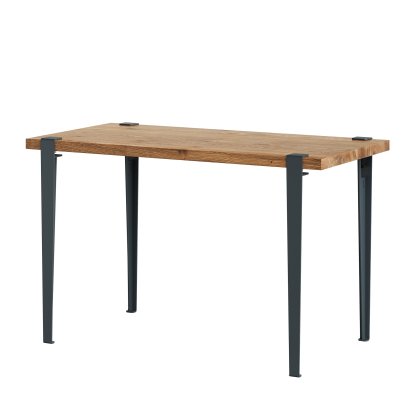 Tiptoe Dining Table Lobo, Reclaimed oak, Midnight blue