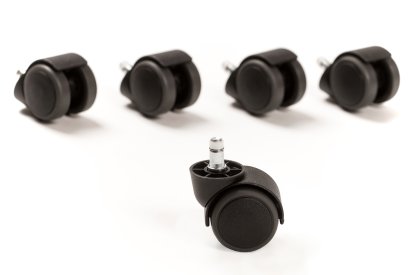 Castors for Capisco chairs (Set of 5), Black Ø 65mm