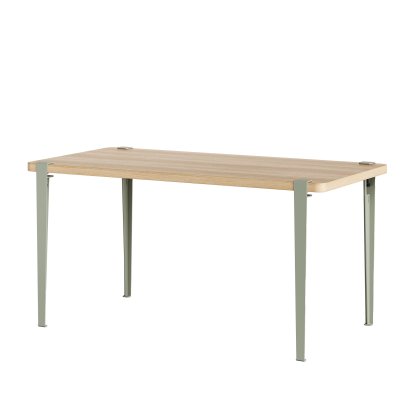 Balthazar Dining Table, Oak finish, Eucalyptus grey