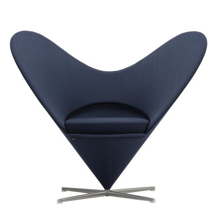 Heart Cone Chair, Fabric Hola, dark blue
