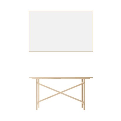 Egon Table, 140 cm, White melamine resin