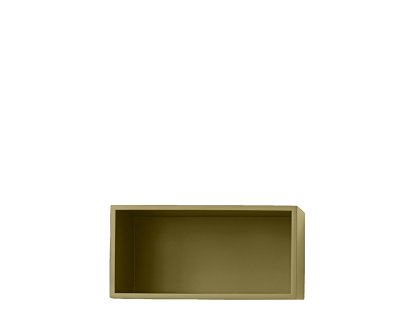 Mini Stacked Shelf, S (16,6 x 33,2 x 26 cm), Brown green