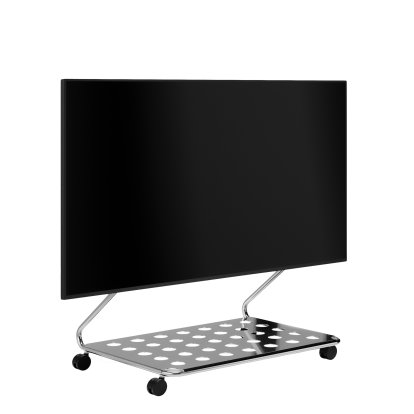 Disco TV Stand, Chrome