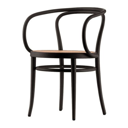 209 / 210 Chair, Black stained beech, Cane work seat, natural (209)