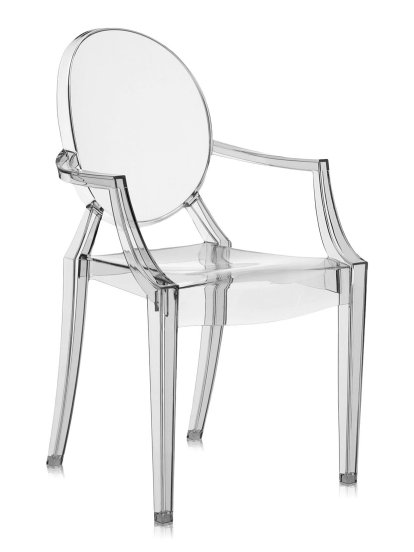 Louis Ghost Chair Promotion Set of 4, Transparent - Light Fumé