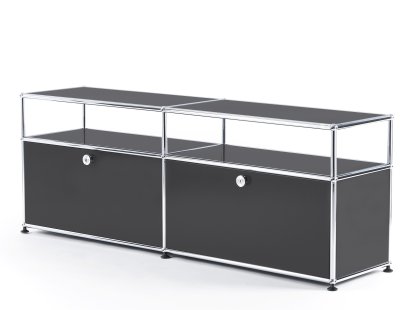USM Haller TV-Board with Extension, Anthracite RAL 7016
