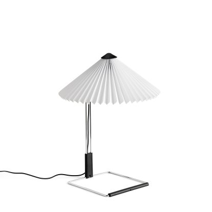 Matin Table Lamp, Ø 300 mm, White, Mirror polished