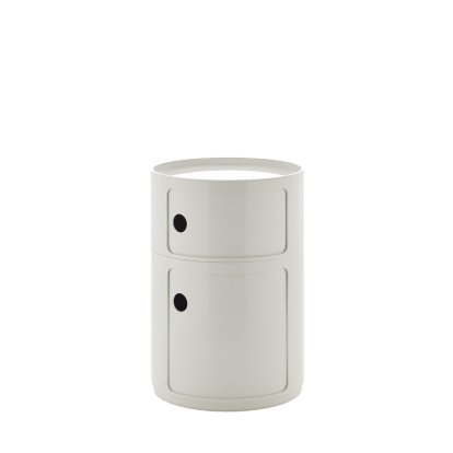 Componibili Container Big, 2 Compartments, White, Without castors