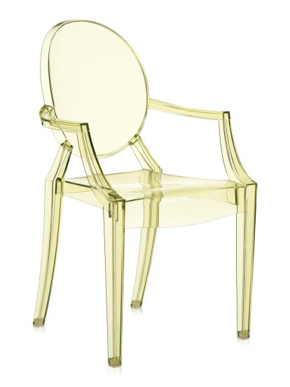 Louis Ghost Chair Promotion Set of 4, Transparent-Yellow