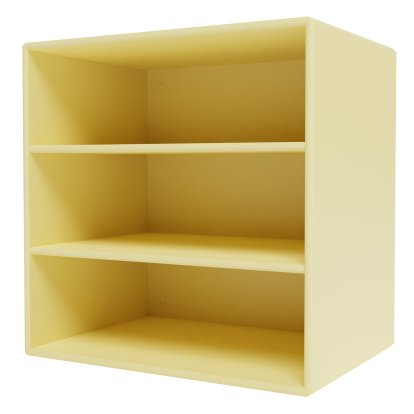 Montana Mini Shelf, Module with magazine compartments, Camomile