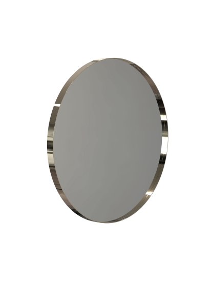 Unu Mirror round, ø 60 cm, Polished gold