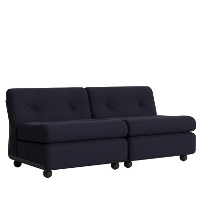 Amanta 2-Seater Sofa, Anthracite / Turf blue red mélange