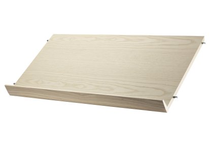 String System Magazine Shelf Wood, 78 x 30 cm, Ash veneer