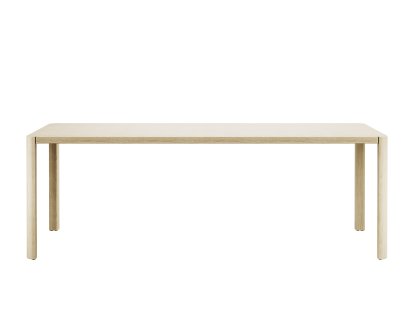 1140 Table, L 220 x W 100 cm, Lightened oak, Black grey aluminium