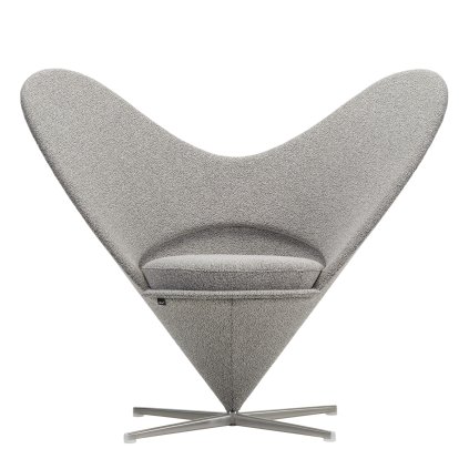 Heart Cone Chair, Fabric Cento, salt'n pepper