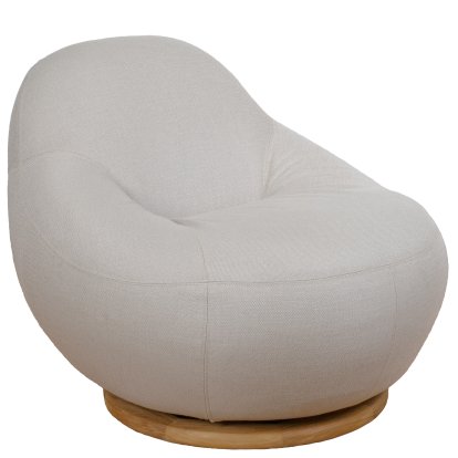 Gem Lounge Chair with Swivel Base, AirTouch - Sand