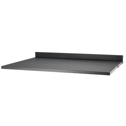 String System Work Desk, Black ash veneer, W 78 cm x D 58 cm