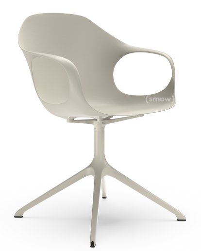 Elephant Swivel Chair, Beige, Laquered aluminium (in the same colours as the shell)